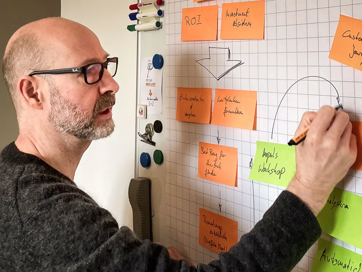 Bernd Lohmeyer - Konzeptentwicklung am Flipchart